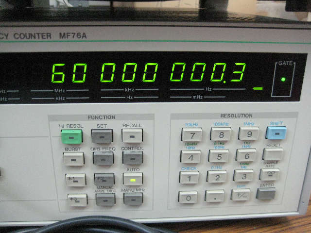 IC-706MK2基準発振周波数調整中