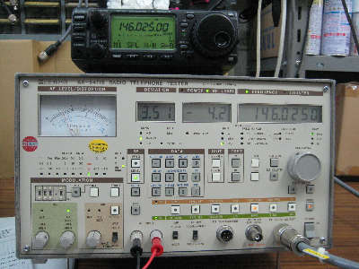 IC-706MK2改造後の受信感度測定状況