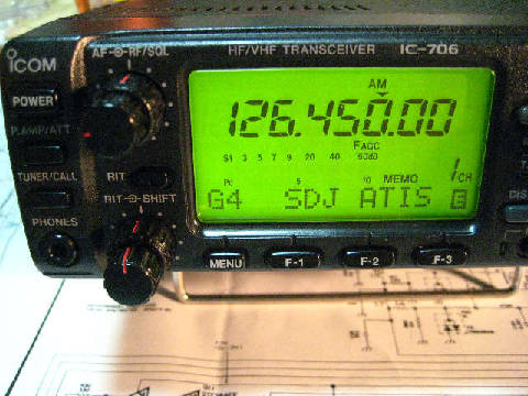 処置前IC-706(無印)126.45MHz受信Pri-off