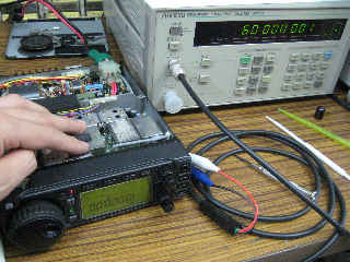 IC-706基準発振周波数調整中5